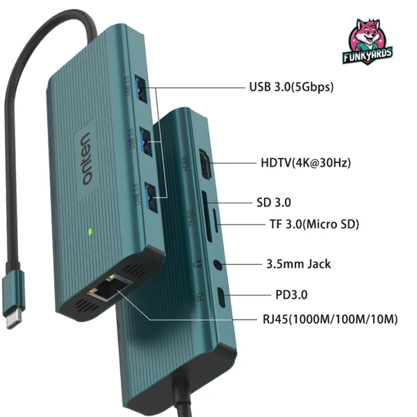 9 in 1 USB-C Multi-Function Docking Station - Image 4